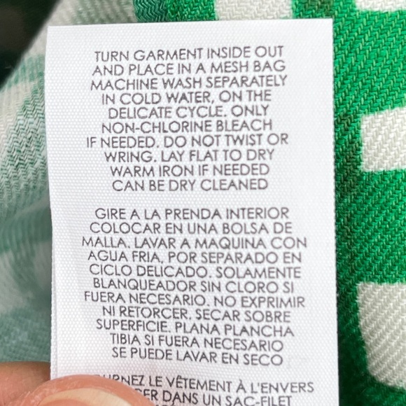 Cabi Circuit Jacket Green White Trench Coat Jacket Linen Blend Sz XS - Picture 16 of 16